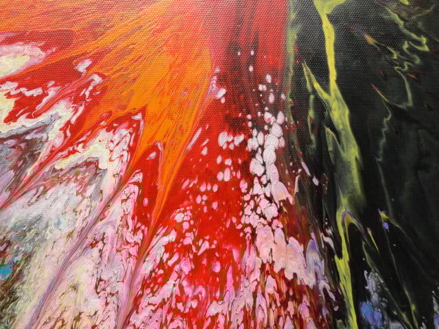 " Flash "  Prachtig origineel Acrylschilderij