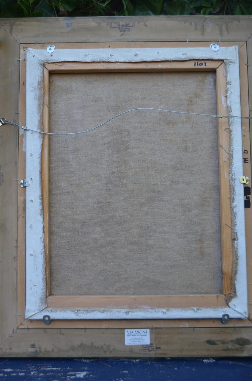 Fraai schilderij Frans J. Joosen ( Tilburg 1932 - 2021) 'Drie figuren'