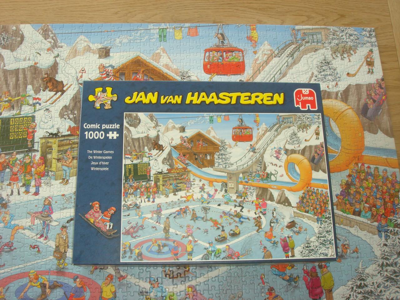 Te koop Complete Jan van Haasteren puzzel De Winterspelen 1000 stukjes