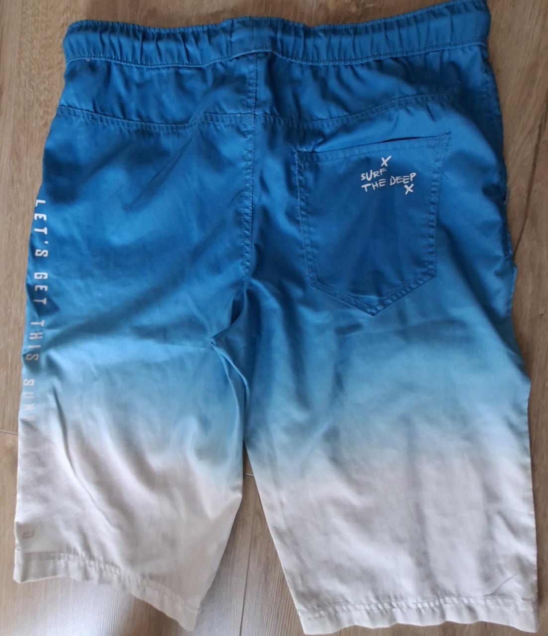 Zwemshort mt 182 blauw/wit