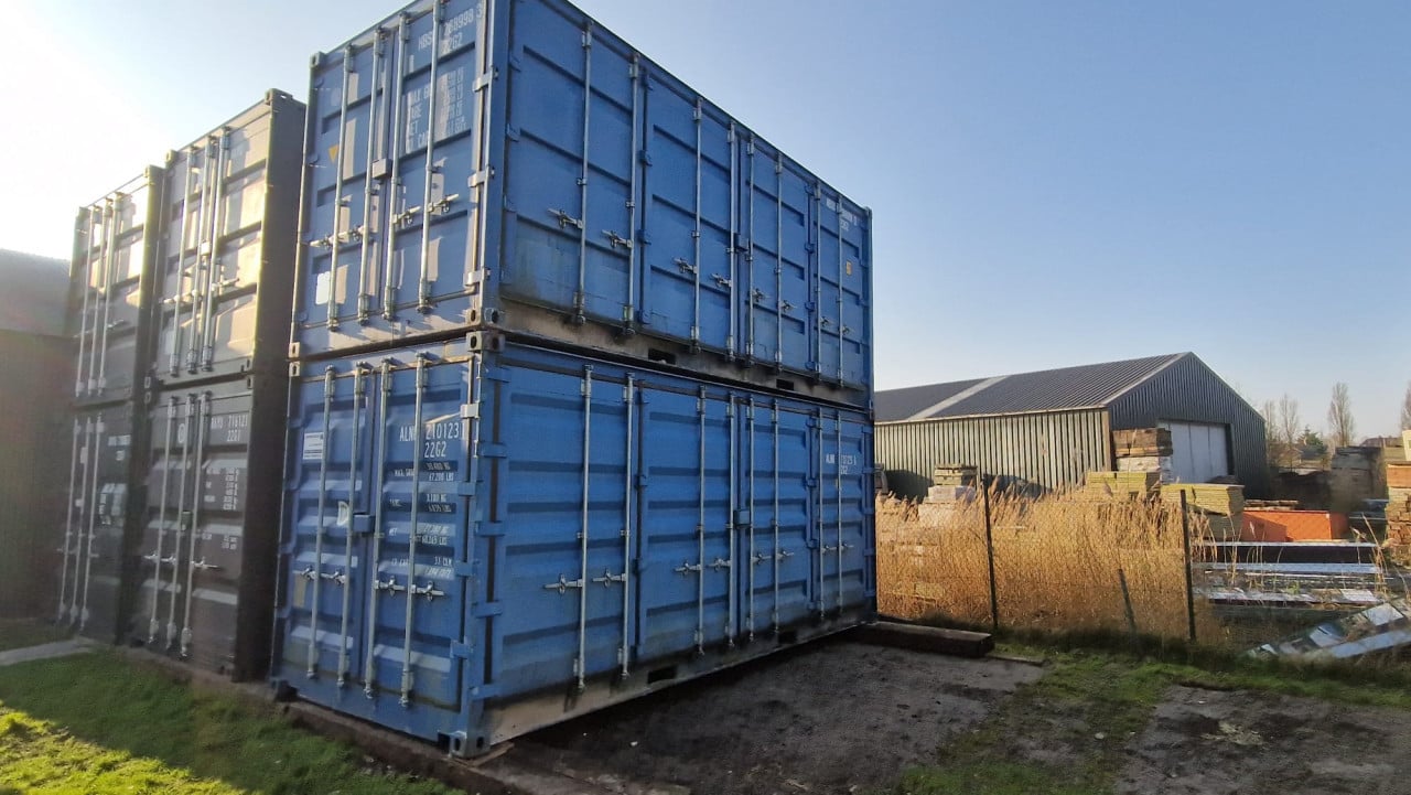 20ft open side / full side acces opslagcontainer container