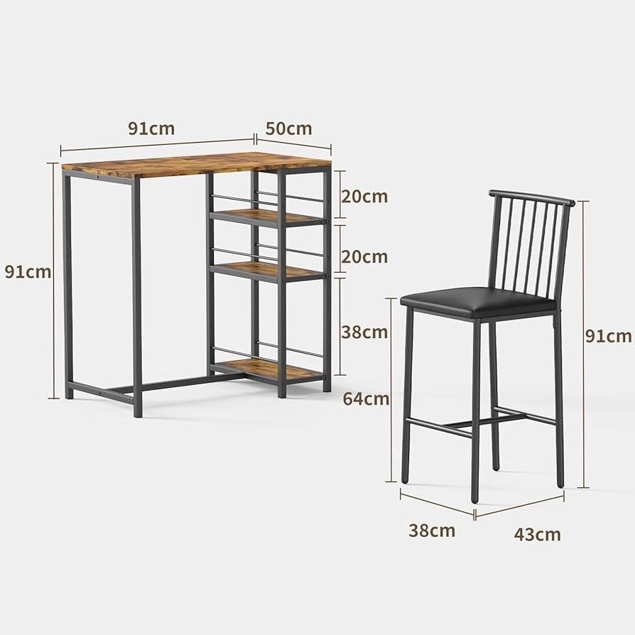 Bartafel met stoelen