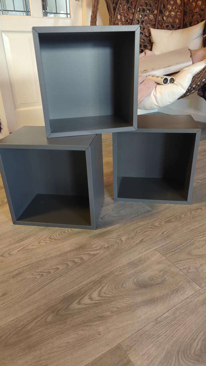 Ikea eket kastjes 3 stuks