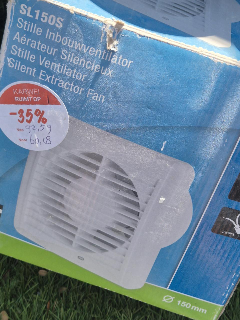 Inbouw ventilator . Nieuw