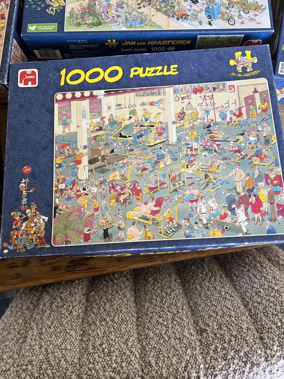 Puzzels van Haasteren 1000 en 500Stukjes Totaal 9 puzzels