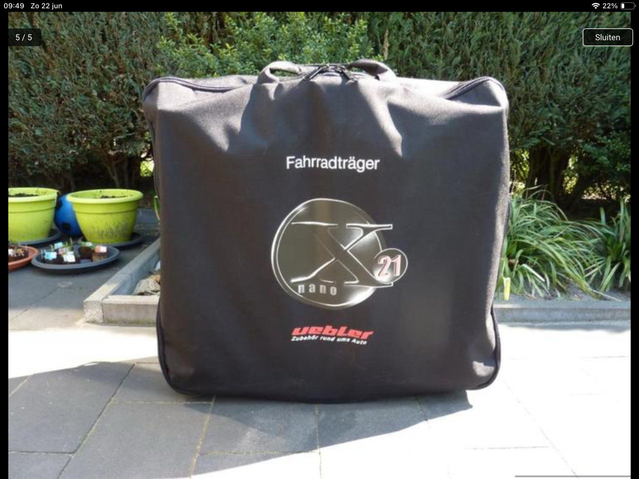 Uebler X21 fietsendrager