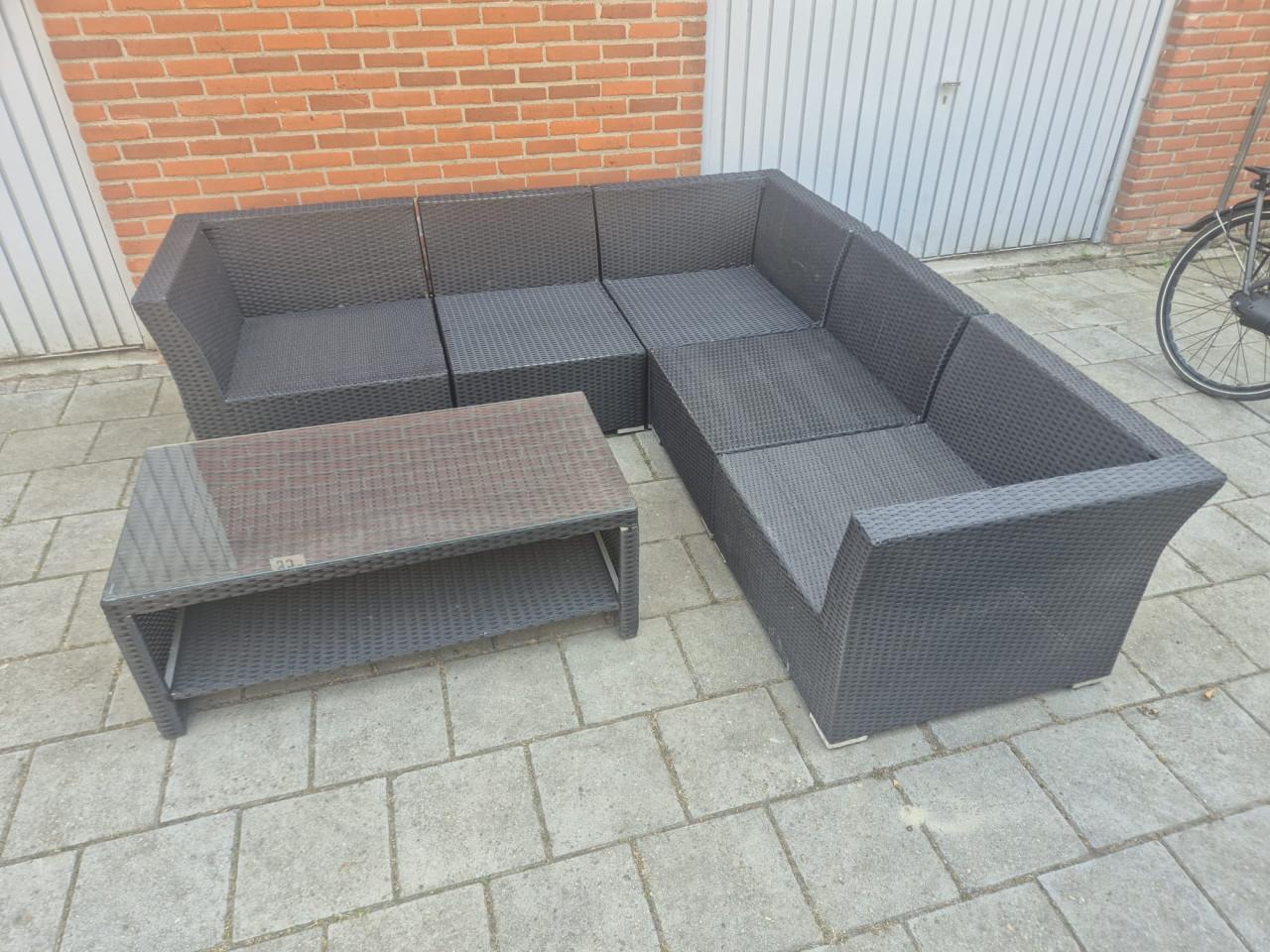 Loungeset 226 x 226 cm (Bezorging mogelijk)
