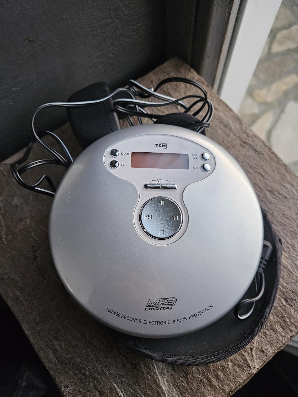 Goede draagbare Marquant TCM cd discman en MP3 speler in een