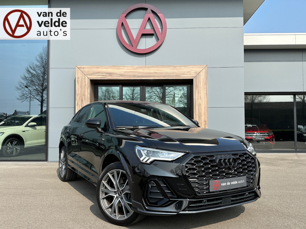 Audi Q3 sportback 45 tfsi e s-line | zwart optiek | camera | keyless | adap