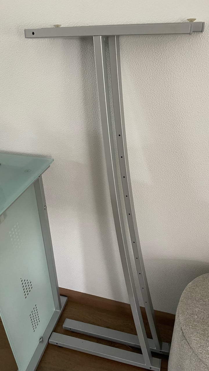 Prachtig bureau hardglas met boekenkast