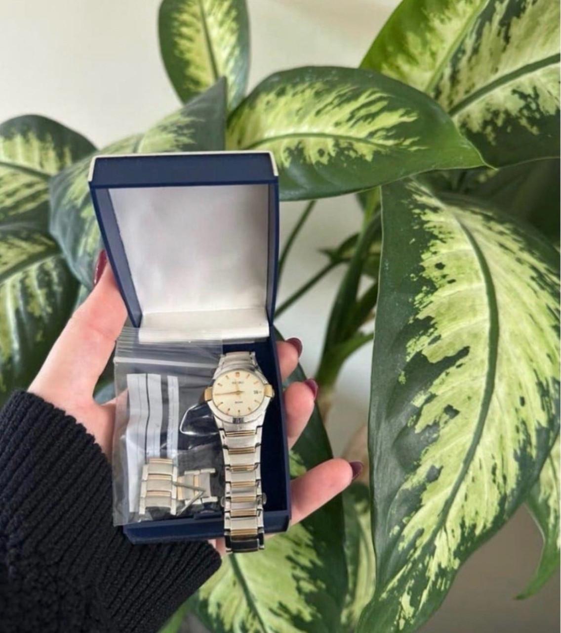 Seiko dameshorloge zilver/goud met extra schakels
