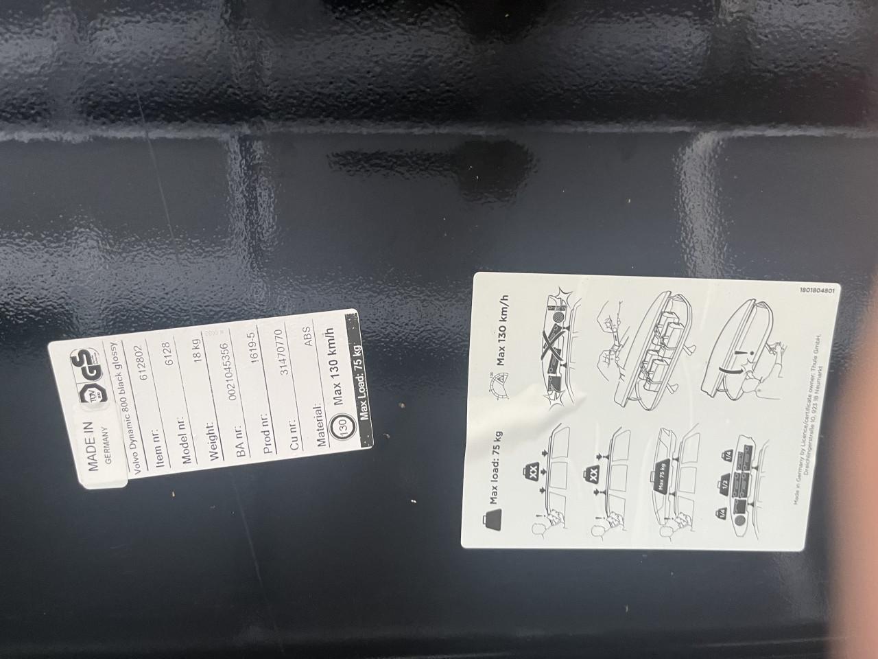 Thule/ Volvo dynamic 800