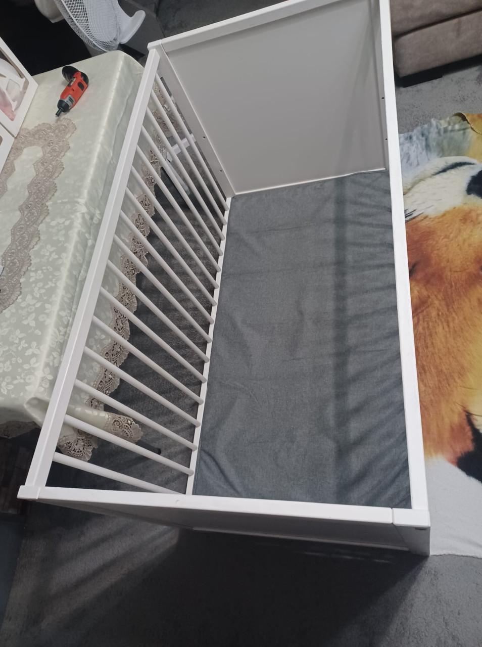 Babybedje met matras 60×120 cm