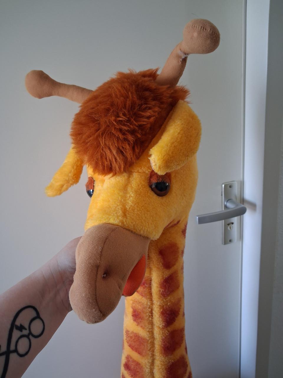 Grote giraffe vintage knuffel