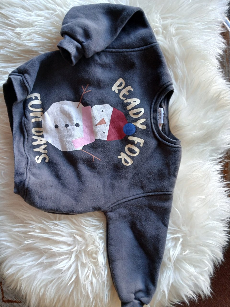 Wintershirt met sneeuwpop