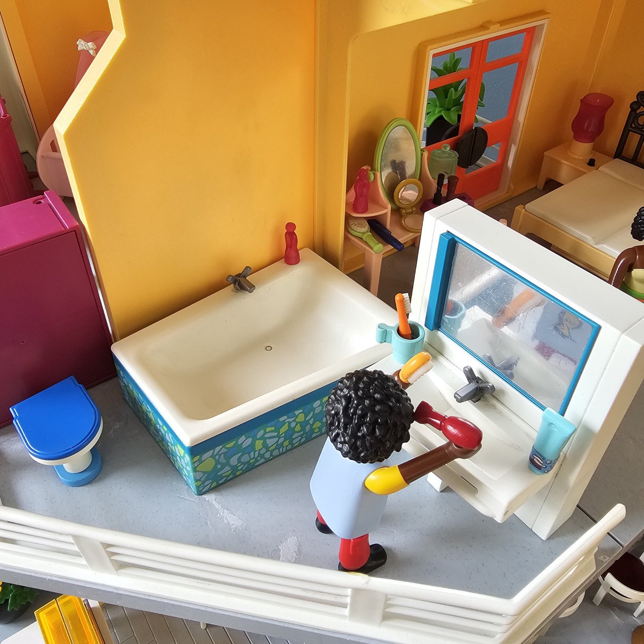 Playmobil poppenhuis konijnenhok cavia's verzorgen