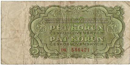 Biljetten Tjechoslowakije Gebruikt