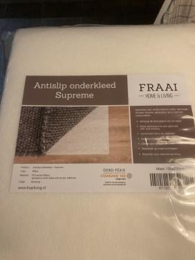 Antislip  voor tapijt 190x290cm