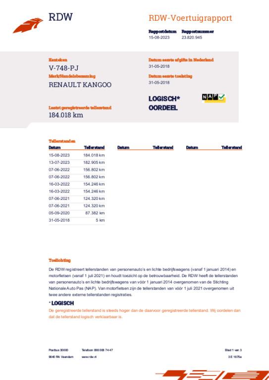 Renault Kangoo 1.5 dci 75 energy comfort