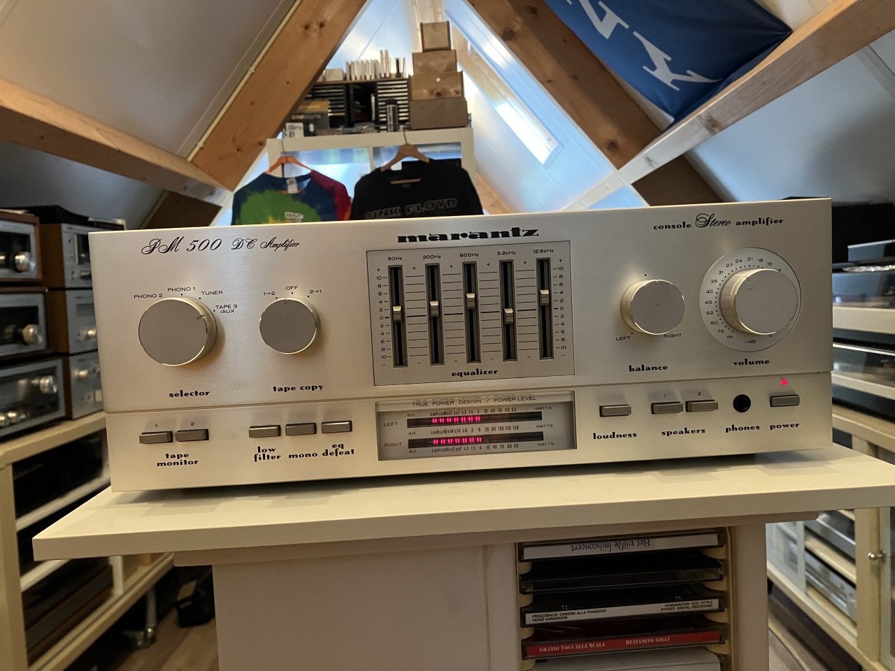 Marantz PM 500 DC vintage versterker  met equalizer geserviced en garantie