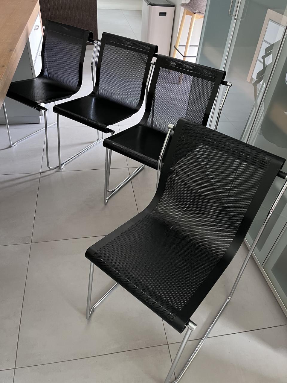 6 airon zwart italiaans design eetkamer stoel