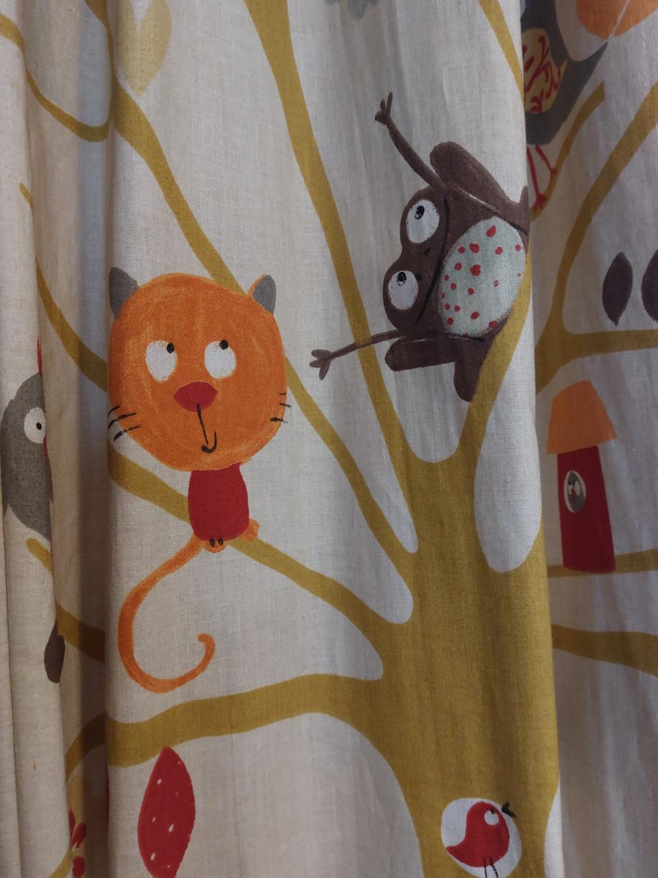Gordijnen kinderkamer 2.00m breed x 2.40m hoog