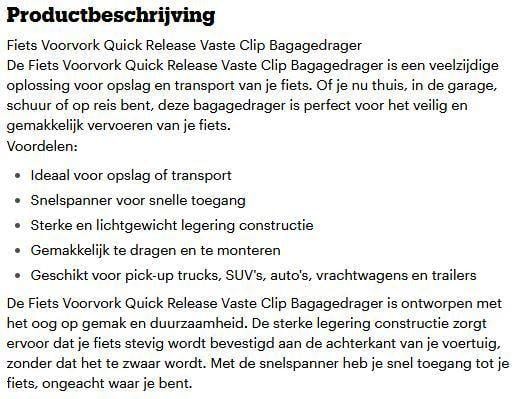 Voorvork clips