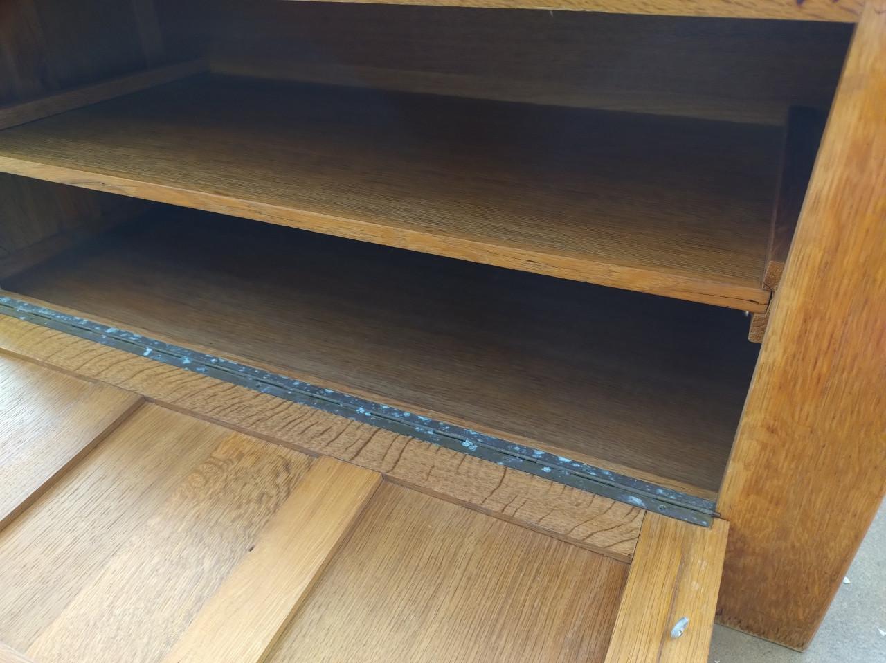 Blank eiken dekenkist/kastje met ook een klep aan voorzijde