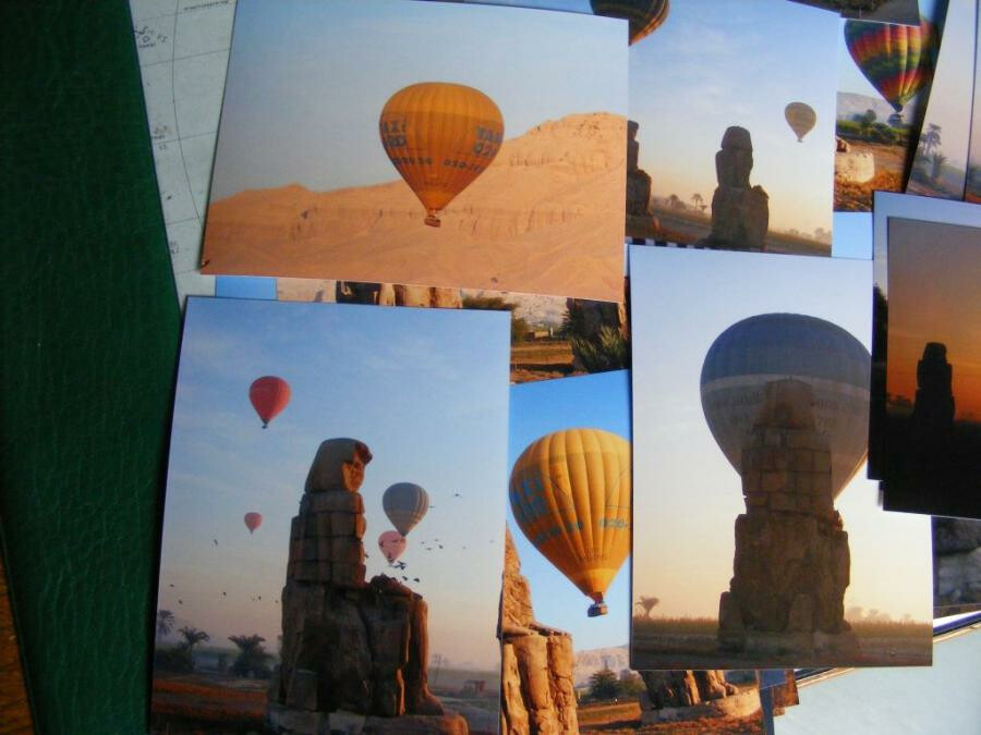75  Originele Foto's Heteluchtballonnen LUXOR, Egypte - mei 2007
