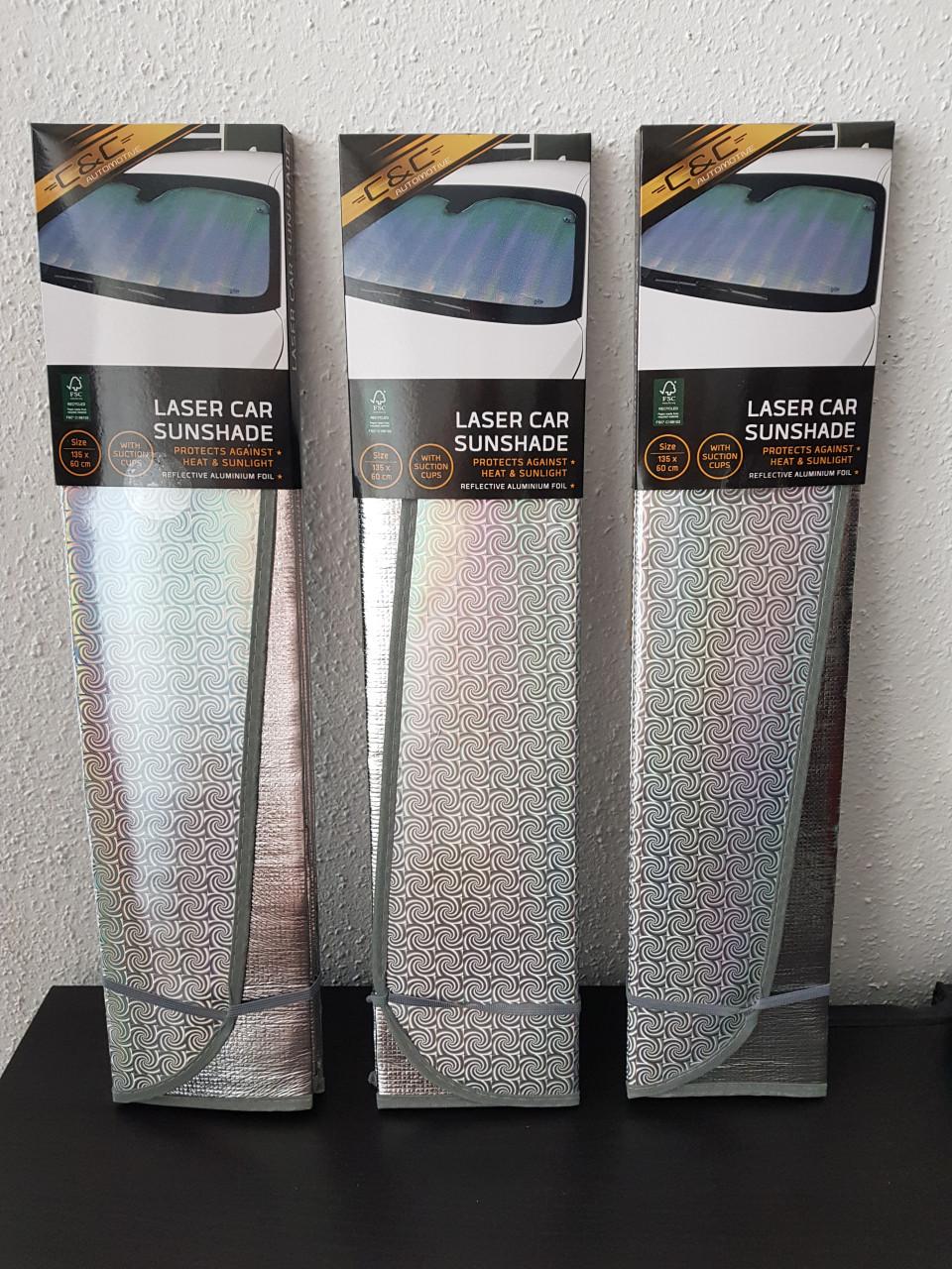 3 x auto zonnenscherm