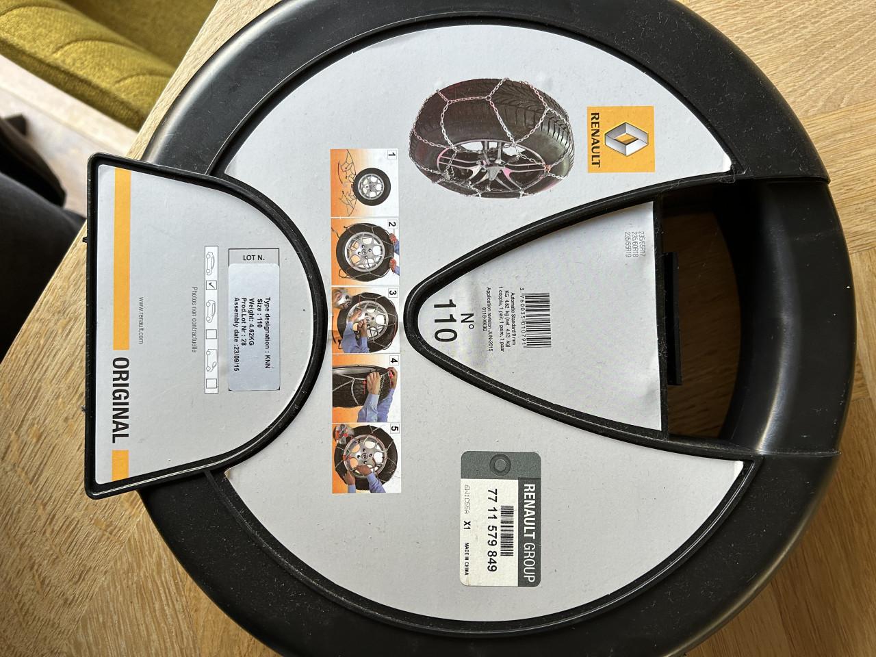 Sneeuwkettingen (ongebruikt), diverse maten, zie foto's