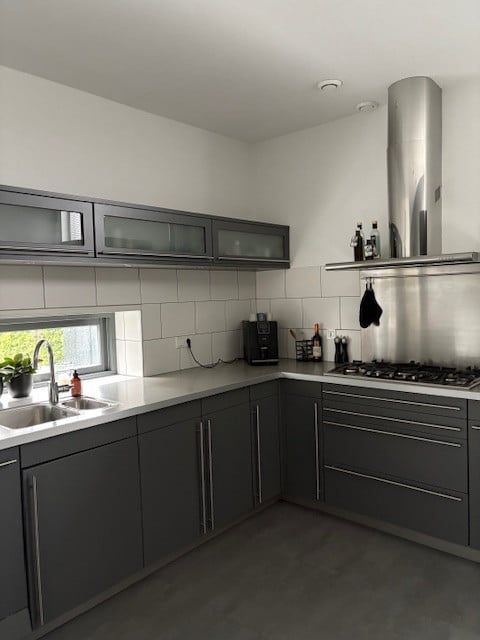 Mooie keuken, modern, antracietgrijs