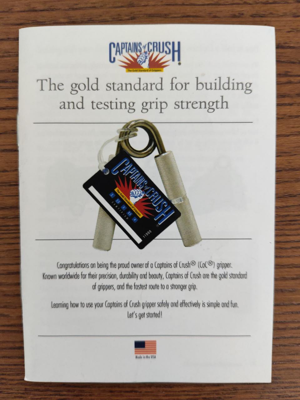 IronMind Captains of Crush grippers: 1, 1.5, 2, 2.5