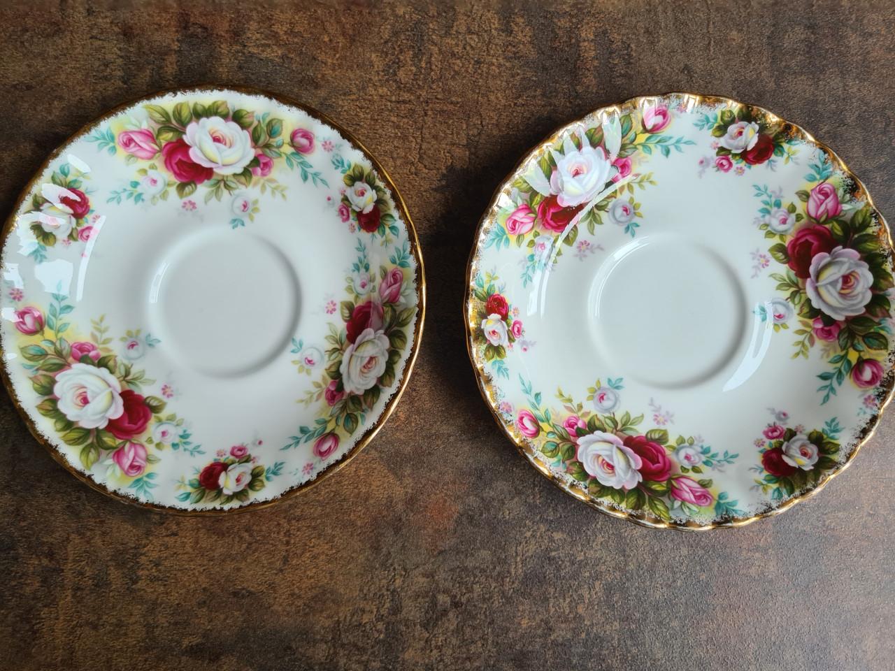 2 Royal Albert Old Country Roses kop en schotel