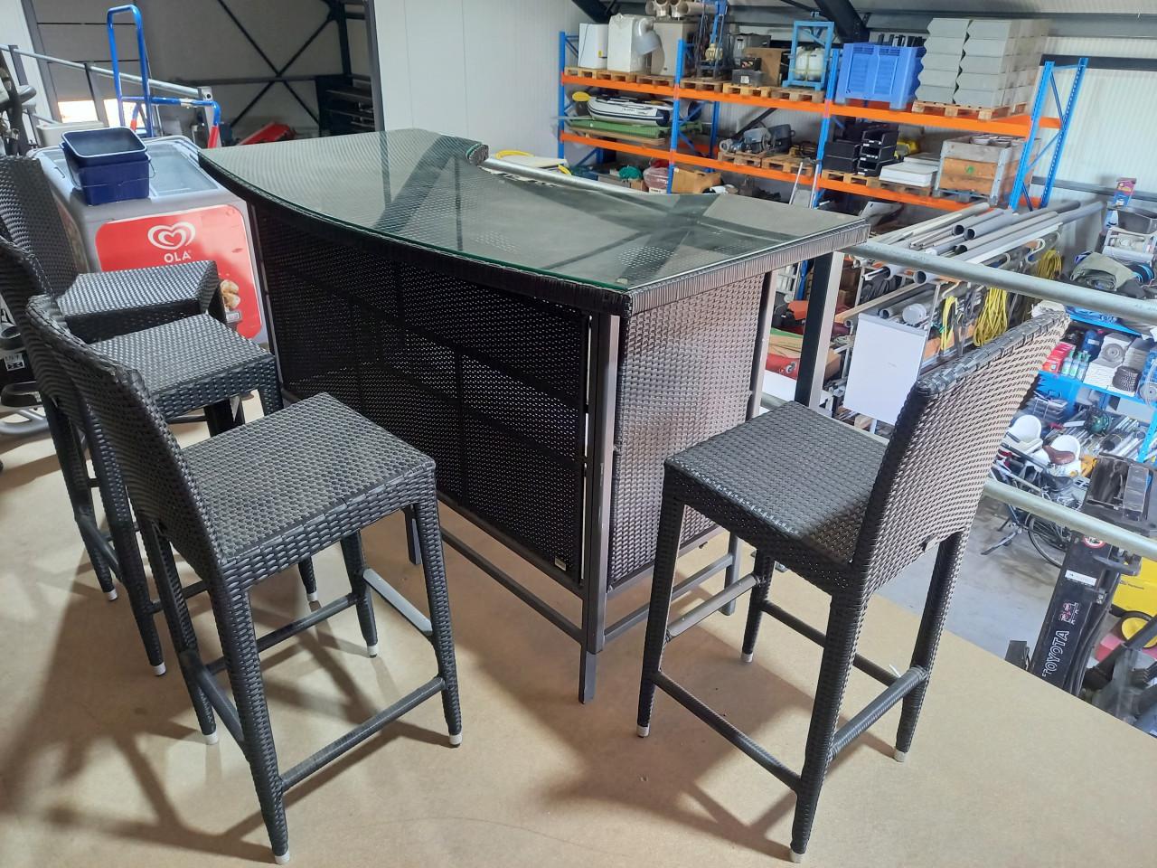 Tuinbar tuinset rotan bar