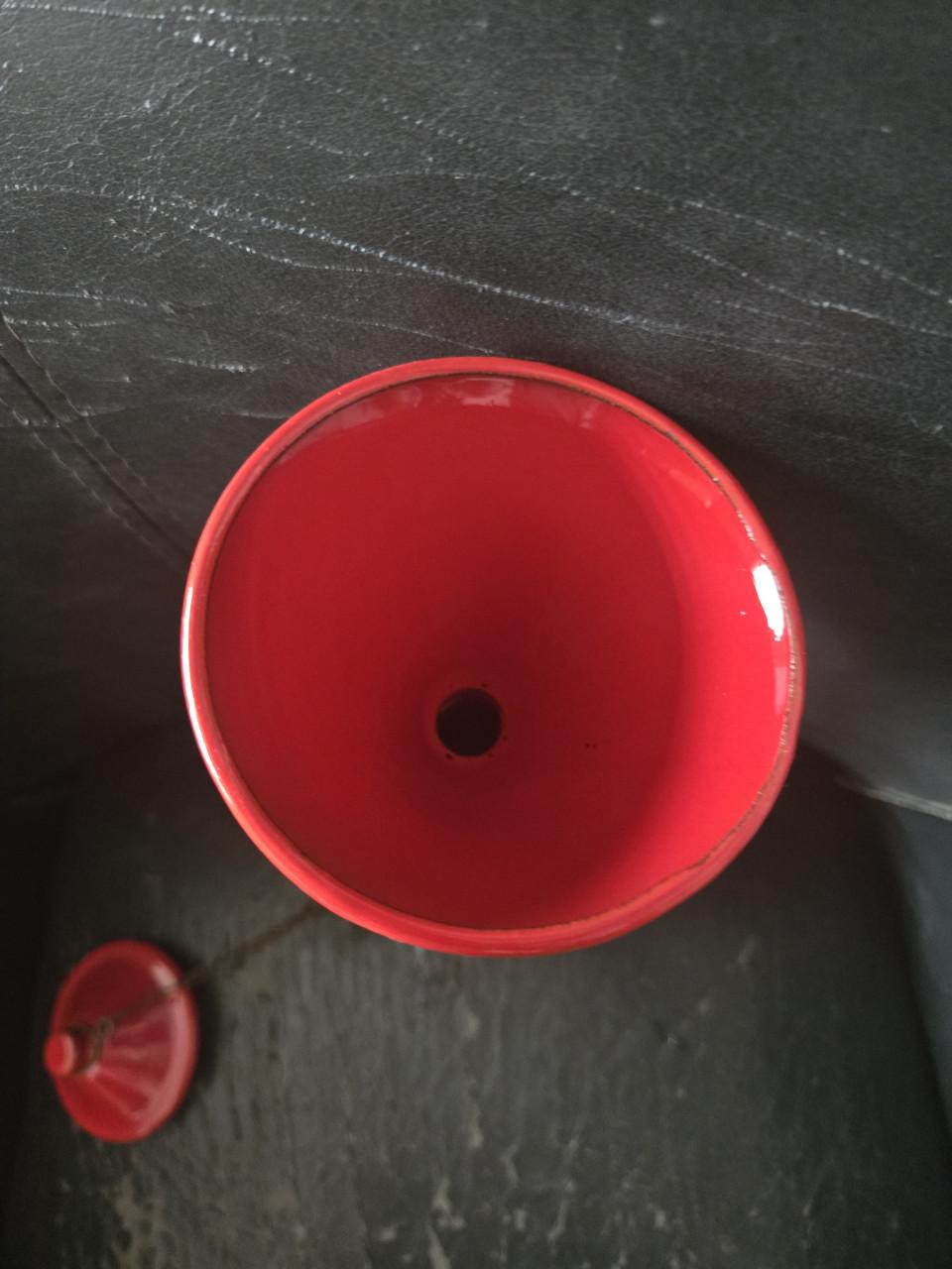 Rood "snotje" of kleine olielamp, .