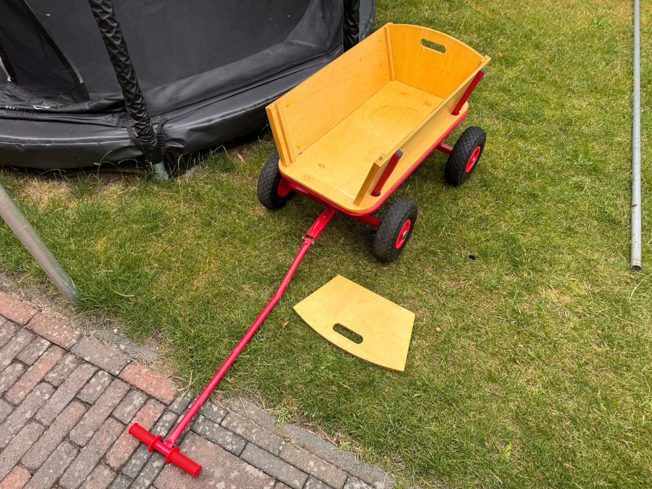 Bolderkar met luchtbanden