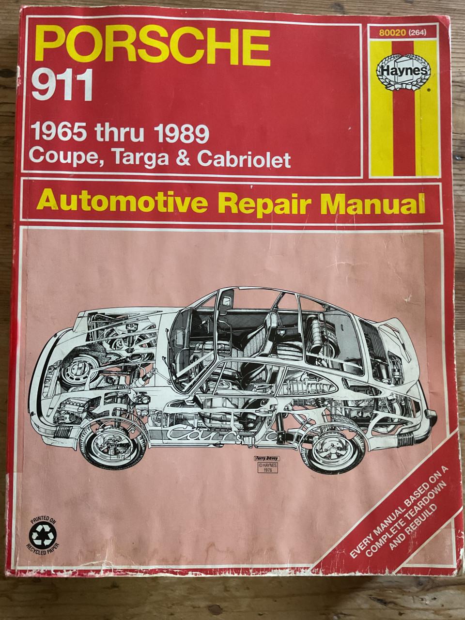 Porsche 911 werkplaatsboek 1965 - 1989 .