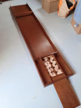 Zelfgemaakte SJOELBAK -  Als nieuw - 2 meter