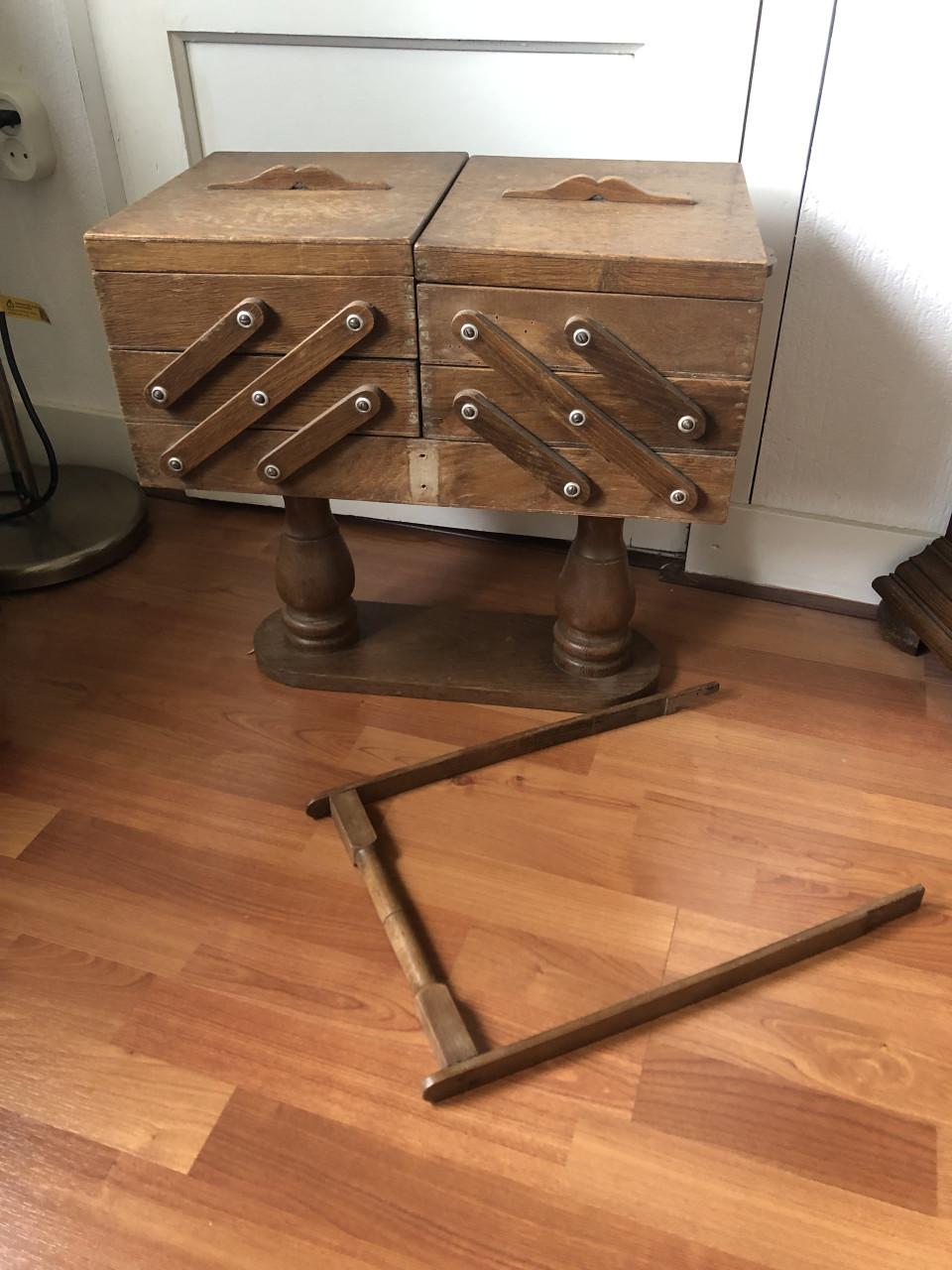 Vintage naaikoffer / naaidoos