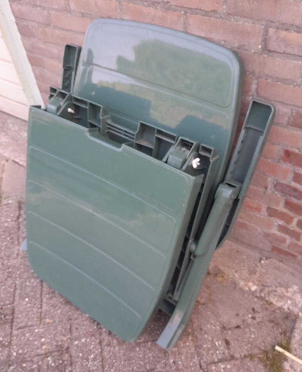 Z.g.a.n. Ligbed Jardin  donker groen geheel opvouwbaar