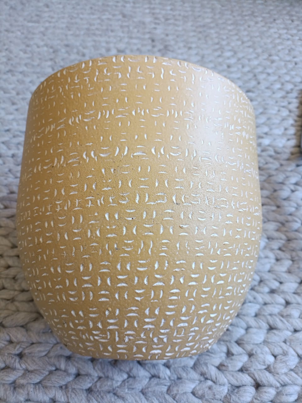 Gele bloempot (29cm)