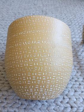 Gele bloempot (29cm)