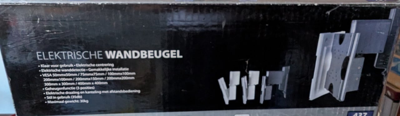Electrisch verstelbaar tv ophang beugel