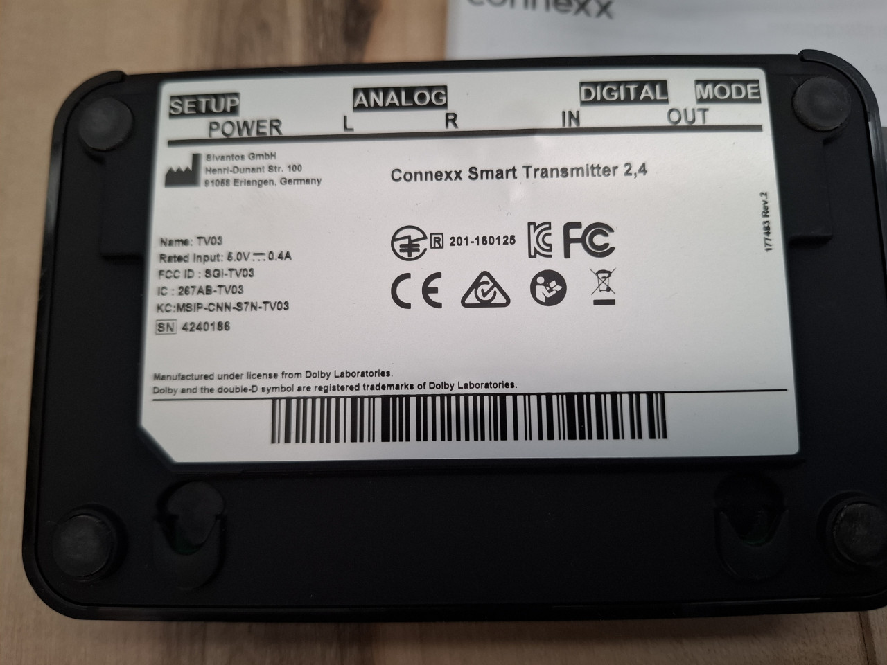 Connexx smart transmitter 2.4