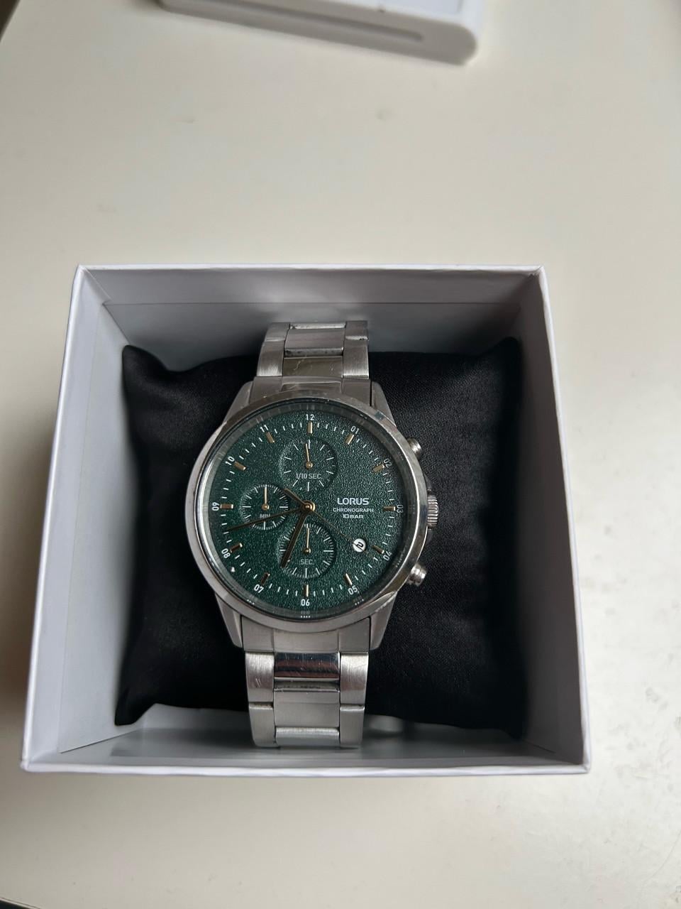 Lorus Chronograph Herenhorloge Groen/Zilver – RT339KX9