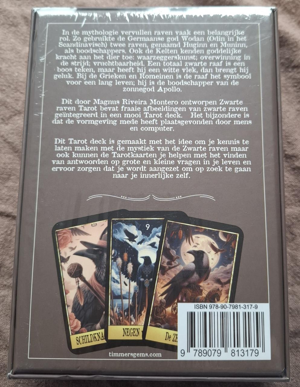 Tarot kaarten zwarte raven nieuw in seal