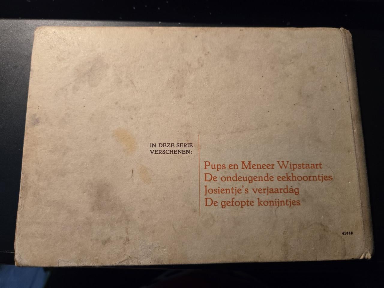 Boek: Pups en meneer Wipstaartl 1941 1e druk