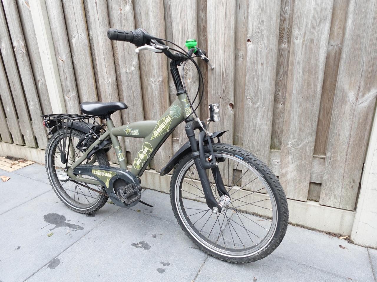 🚲 Bike Fun Kids Camouflage Jongensfiets – 20 inch – Versnellingen