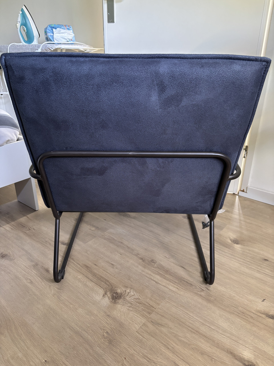 Blauwe fauteuil